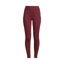 ランズエンド レディース カジュアルパンツ ボトムス Women's High Rise Serious Sweats Fleece Lined Pocket Leggings Rich burgundy