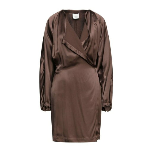 【送料無料】 アリジ レディース ワンピース トップス Midi dresses Brown 【送料無料】 アリジ レディース ワンピース トップス Midi dresses Brown