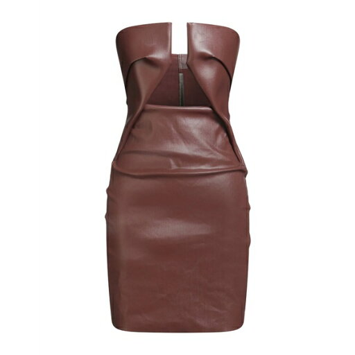 【送料無料】 リックオウエンス レディース ワンピース トップス Mini dresses Brown 【送料無料】 リックオウエンス レディース ワンピース トップス Mini dresses Brown