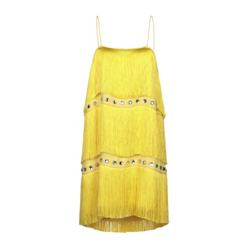 【送料無料】 サラバッタグリア レディース ワンピース トップス Mini dresses Yellow 【送料無料】 サラバッタグリア レディース ワンピース トップス Mini dresses Yellow