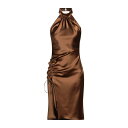 【送料無料】 アニエバイ レディース ワンピース トップス Midi dresses Brown