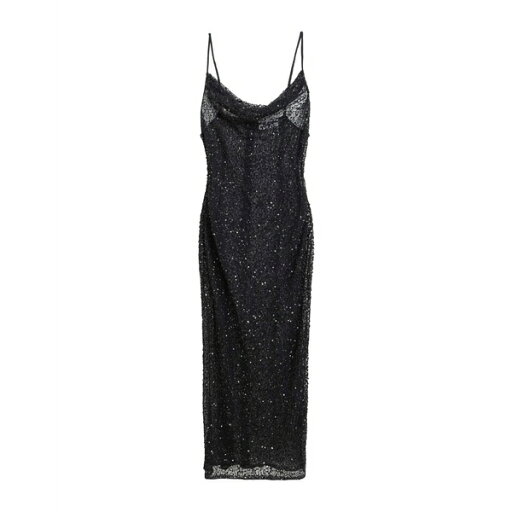 【送料無料】 ワン ティースプーン レディース ワンピース トップス Midi dresses Black 【送料無料】 ワン ティースプーン レディース ワンピース トップス Midi dresses Black