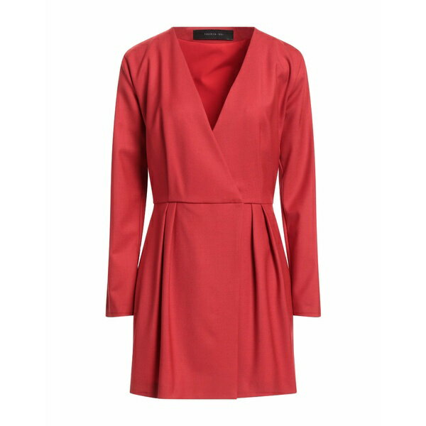 【送料無料】 フェデリカ・トシ レディース ワンピース トップス Mini dresses Red