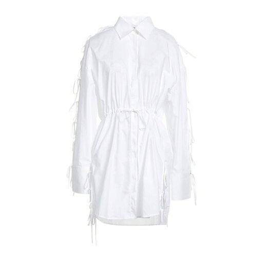 【送料無料】 エムエスジイエム レディース ワンピース トップス Mini dresses White 【送料無料】 エムエスジイエム レディース ワンピース トップス Mini dresses White