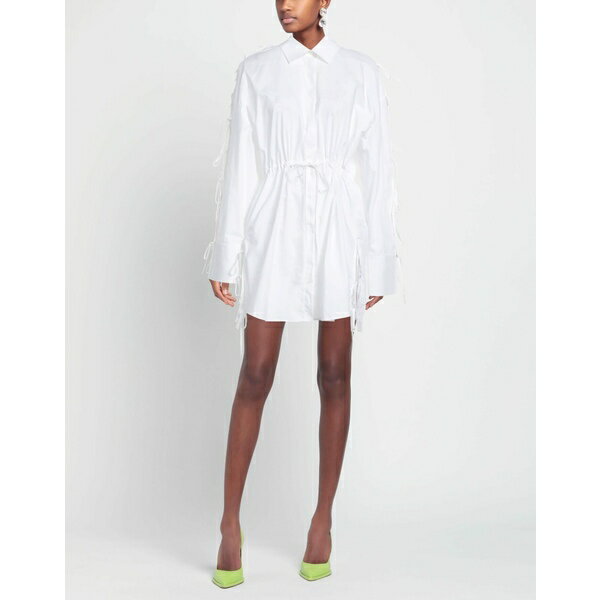 【送料無料】 エムエスジイエム レディース ワンピース トップス Mini dresses White