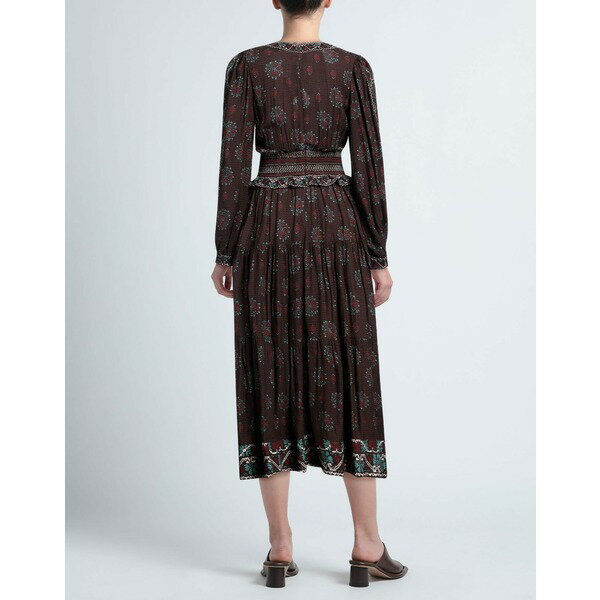 【送料無料】 シー レディース ワンピース トップス Midi dresses Brown
