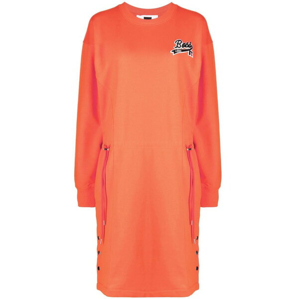 ヒューゴボス レディース ワンピース トップス x Russell Athletic スウェットワンピース Orange