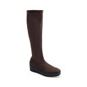 GA\[Y fB[X u[c V[Y Cecina Boot-Casual Boot-Tall-Wedge Java Faux Suede