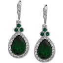 ジバンシー メンズ ピアス・イヤリング アクセサリー Pavé & Color Crystal Pear-Shape Drop Earrings Green