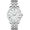 ~h Y rv ANZT[ Men's Swiss Automatic Baroncelli Stainless Steel Bracelet Watch 38mm Stainless Steel