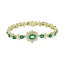 ե 쥯 ǥ ֥쥹åȡХ󥰥롦󥯥å ꡼ EFFY® Emerald (6-3/8 ct. t.w.) & Diamond (1-1/5 ct. t.w.) Link Bracelet in 14k Gold Emerald