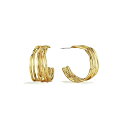 \R fB[X sAXCO ANZT[ 24K Gold-Plated Nyundo Hoop Earrings Gold