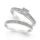 gD[~N fB[X O ANZT[ Diamond Bridal Set (1/2 ct. t.w.) in 14k White Gold White Gold