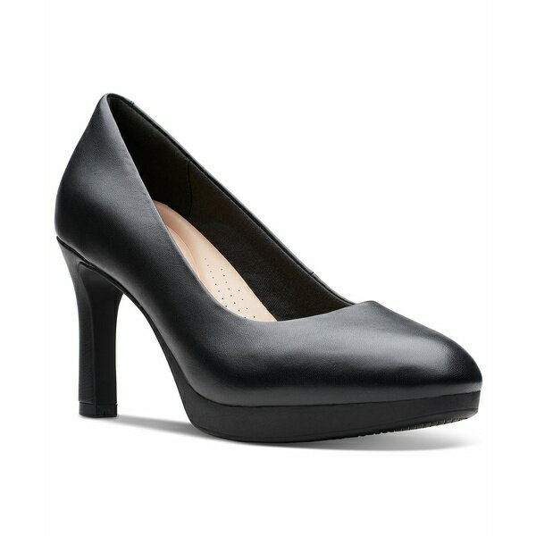 クラークス クラークス レディース パンプス シューズ Women's Ambyr 2 Braley High-Heel Platform Pumps Black Leather