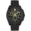 륵  ӻ ꡼ Men's Swiss Chronograph Geo Black Ion-Plated Stainless Steel Bracelet Watch 43mm Ip Black