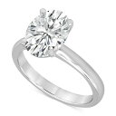 obWF[~VJ fB[X O ANZT[ Certified Lab Grown Diamond Oval Solitaire Engagement Ring (4 ct. t.w.) in 14k Gold White Gold