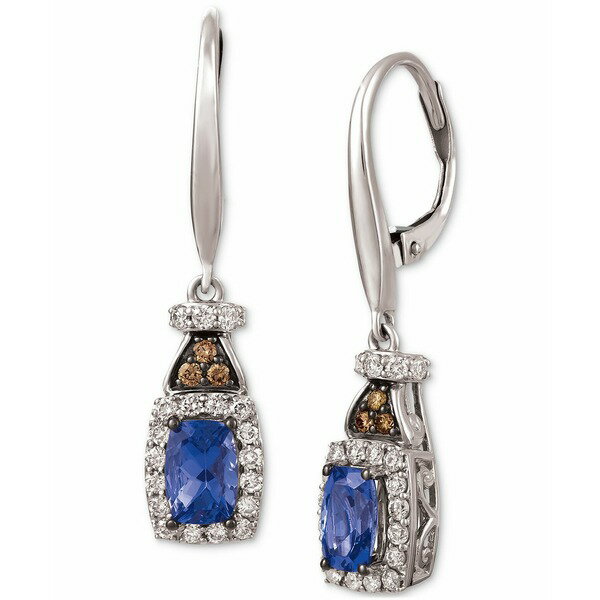 ルヴァン レディース ピアス＆イヤリング アクセサリー Blueberry Tanzanite (3/4 ct. t.w.) & Diamond (3/8 ct. t.w.) Leverback Drop..