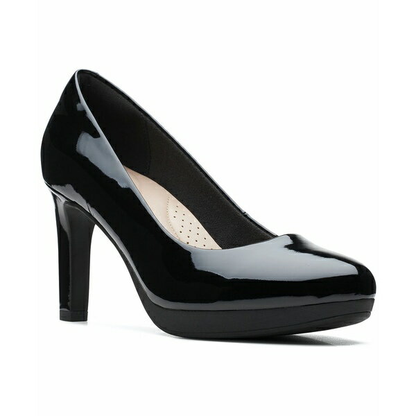 クラークス クラークス レディース パンプス シューズ Women's Ambyr Joy High-Heeled Comfort Pumps Black Patent