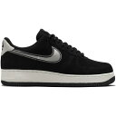 Nike ナイキ メンズ スニーカー 【Nike Air Force 1 Low '07 LV8 Black Sail Embroidered Swoosh】 ...