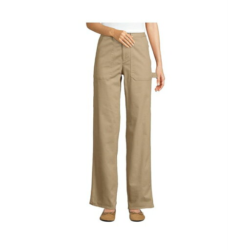 ランズエンド レディース カジュアルパンツ ボトムス Women's Herringbone Chino High Rise Utility Pants Desert tan ランズエンド レディース カジュアルパンツ ボトムス Women's Herringbone Chino High Rise Utility Pants Desert tan