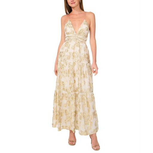 パーカー レディース ワンピース トップス Women's The Liora Metallic Print Sleeveless Maxi Dress Soft Cream パーカー レディース ワンピース トップス Women's The Liora Metallic Print Sleeveless Maxi Dress Soft Cream