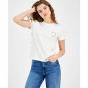 トミーヒルフィガー レディース カットソー トップス Women's X NYC Cotton Graphic T-Shirt Ancient White(4)