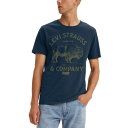 リーバイス メンズ シャツ トップス Men's Short-Sleeve Crewneck Graphic T-Shirt Buffalo Dress Blues(4)