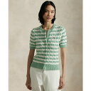 ラルフローレン レディース ニット&セーター アウター Women's Striped Cable-Knit Short-Sleeve Cardigan Swe...