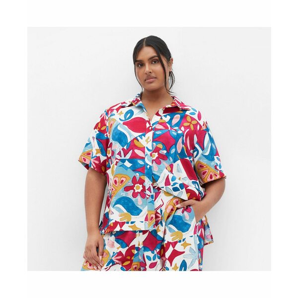 シティーシック レディース カットソー トップス Plus Size Mosaic Shirt Mosaic