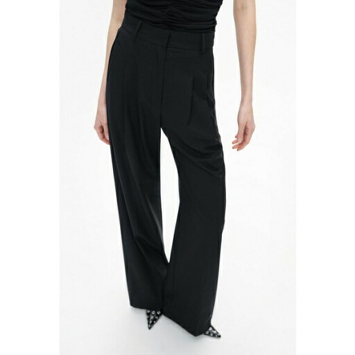 ノクチューン レディース カジュアルパンツ ボトムス Women's Double-Pleated Pants Black ノクチューン レディース カジュアルパンツ ボトムス Women's Double-Pleated Pants Black