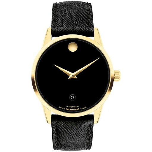 モバド メンズ 腕時計 アクセサリー Men's Museum Classic Swiss Automatic Black Leather Watch, 40mm Black モバド メンズ 腕時計 アクセサリー Men's Museum Classic Swiss Automatic Black Leather Watch, 40mm Black