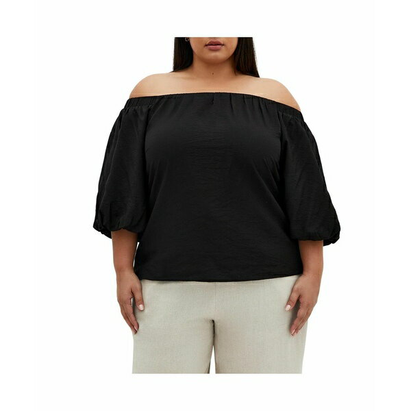 シティーシック レディース カットソー トップス Plus Size Haven Top Black