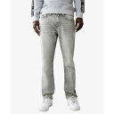トゥルーレリジョン メンズ デニムパンツ ボトムス Men's Ricky Mesh Flap Straight Jeans Grey wash(4)