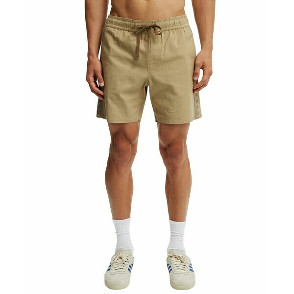 コットンオン メンズ カジュアルパンツ ボトムス Men's Easy Shorts Camel panel