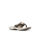 クラークス レディース サンダル シューズ Cloudsteppers Women's Breeze Opal H Slip-On Sandals Pewter Synthetic(4)