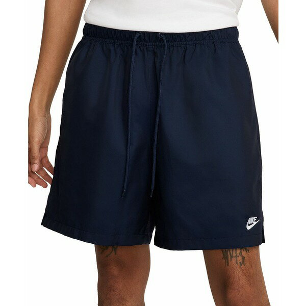 ナイキ メンズ カジュアルパンツ ボトムス Men's Club Flow Relaxed-Fit 6" Drawstring Shorts Obsidia..