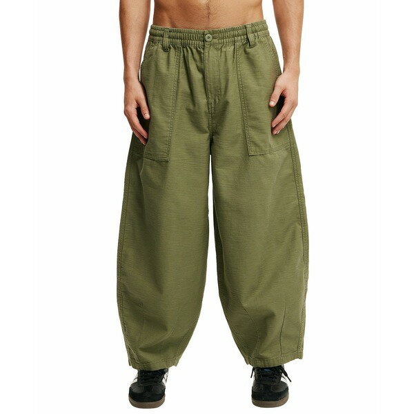 コットンオン メンズ カジュアルパンツ ボトムス Men's Super Baggy Pants Military green
