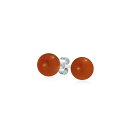 ブリング レディース ピアス&イヤリング アクセサリー Classic 6MM Drop Ball Earrings in Red carnelian