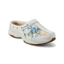 イージースピリット レディース スニーカー シューズ Women's Travelport Nautical Mule Walking Sneakers Watercolor Floral/White Leather(4)