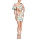 ジュウェルダグレイミシュカ レディース ワンピース トップス Women's Floral Print Balloon-Sleeve Dress Coral Multi