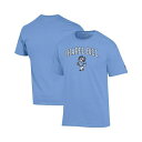 チャンピオン メンズ シャツ トップス Men's Carolina Blue North Carolina Tar Heels Chapel Bill Mascot T-Shirt Light Blue