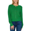 セセ レディース ニット&セーター アウター Women's Button-Front Knit Cardigan Medium Green(4)