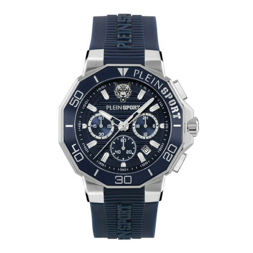 プレインスポーツ メンズ 腕時計 アクセサリー Men's Titan Chronograph Date Quartz Blue Silicone Strap Watch, 46mm Blue プレインスポーツ メンズ 腕時計 アクセサリー Men's Titan Chronograph Date Quartz Blue Silicone Strap Watch, 46mm Blue