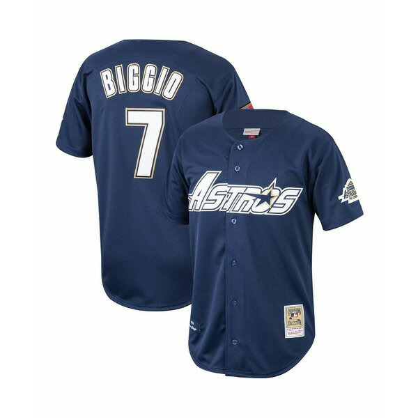 ミッチェル&ネス メンズ シャツ トップス Men's Craig Biggio Navy Houston Astros Cooperstown Collection 1994 Authentic Jersey Navy