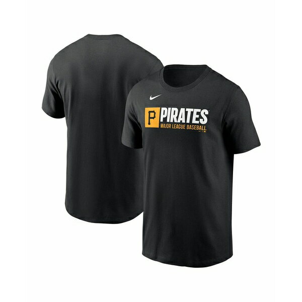 ʥ   ȥåץ Men's Black Pittsburgh Pirates Team Block T-Shirt Bla...