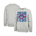 47ブランド メンズ パーカー・スウェットシャツ アウター Men's Gray Chicago Cubs Letters Headline Pullover Sweatshirt Gray(4)