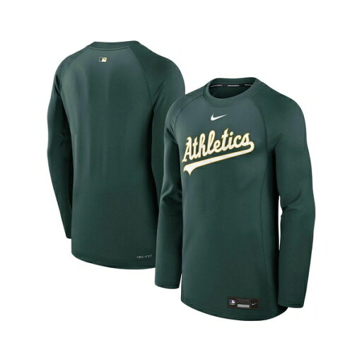 ナイキ メンズ シャツ トップス Men's Green Athletics Authentic Collection Game Time Raglan Performance Long Sleeve T-Shirt Green ナイキ メンズ シャツ トップス Men's Green Athletics Authentic Collection Game Time Raglan Performance Long Sleeve T-Shirt Green