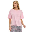 ルーデレイン レディース カットソー トップス Women's Drop-Shoulder Crewneck Sleep Tee Roseate Spoonbill(4)