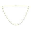 ブリング メンズ ネックレス・チョーカー アクセサリー Thin Lightweight 1.2MM Strong Solid Gold Plated Sterling Silver Figaro Link Chain Necklace Gold-tone(4)