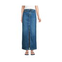 ランズエンド レディース スカート ボトムス Women's Soft Denim Maxi Skirt Indigo tide blue(4)